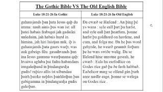 The Gothic Bible VS The Old English Bible