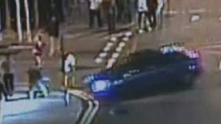 MANIAC DRIVER: Car tries to ram revellers in Manchester