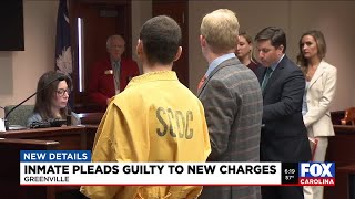 Greenville inmate pleads guilty to new charges