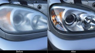 Step by Step. How to do Headlight Restoration by Wet Sanding!