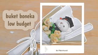 Cuma Low Budget Tapi Bisa Buat Buket Sebagus Ini? | Tutorial Buket Boneka Wisuda Mini ~DIY Bouquet~