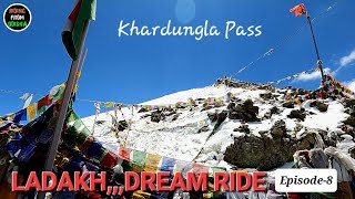 Odisha to Ladakh Bike Ride//Leh to Nubra Road//Mighty Khardungla//World's 3rd highest Motorable Pass