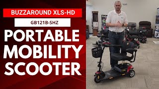 Golden Technologies Buzzaround XLS-HD 3-Wheel Travel Scooter GB121B-SHZ [2024]