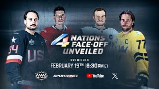 4 Nations Face-Off Unveiled Premieres WEDNESDAY 🇺🇸🇨🇦🇫🇮🇸🇪