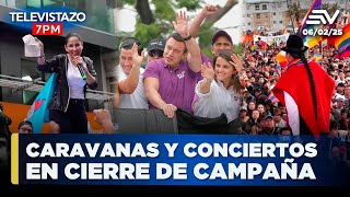 Cierre de Campaña Electoral: Caravanas, Shows y Mitines marcan último día | Televistazo 7PM #ENVIVO🔴