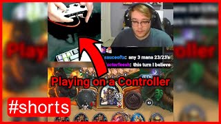 Playing Hearthstone on a controller was an...interesting experience. 🎮