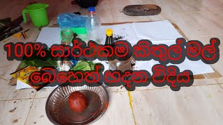 howto kithul  mal beheth /කිතුල් මල්  බෙහෙත් හදන විදිය /kithul toddy  sri  lanka /monik tilan