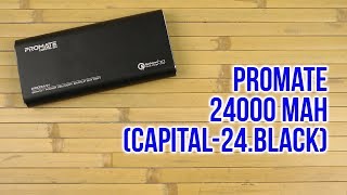 Распаковка Promate Capital-24 24000 mAh Black