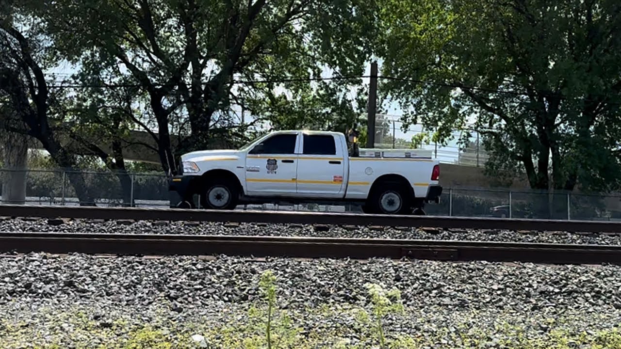 Union Pacific Hi-Rail Truck Heads East At Davis, California #Railroad ...