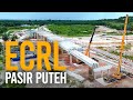 Flyover & Stesen ECRL Pasir Puteh, Jeram, Kelantan | East Coast Rail Link (ECRL)