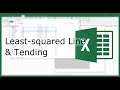 Creating Least-squared Line, Make Predication, Forecast and Extrapolate the Tend | Excel in Minutes