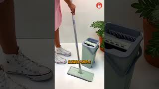 🧡Flat Mop 2 Refis Esfregão Com Balde Rodo Mágico Lava Seca Tira Pó - Achados Shopee