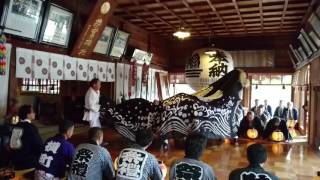 總宮大祭神輿獅子舞渡御２日目：４