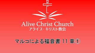 AliveChristChurch_20190219_マルコによる福音書11章①　聖書 旧約聖書 聖書入門 イエス キリスト 御言 信仰 教会 朝の会 教育 日曜天国 牧師 宇佐神 バイブル