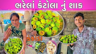 ભરેલા કંટોલા નું શાક | Healthy spiny gourd recipe | Kantola Nu Shaak | Villagerecipe