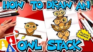 How To Draw An Owl Stack Folding Surprise (with Mrs. Hubs)