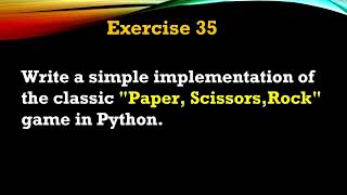 #35 Exercise - Write a Rock, Paper, Scissors Game in Python. #python #programming