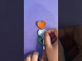 tiranga craft in heart new creative craft ideas trending easy viral youtube shorts craft art