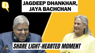 'I Know Your Firepower': Jagdeep Dhankhar \u0026 Jaya Bachchan Share Light-Hearted Moment In Parliament