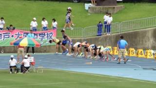 2016年度全中通信兵庫大会　2年男子100m決勝（+1.8）