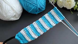 Wow Amazing!.. Very easy💯Tunisian crochet bag handle modelexplanation ✅️ Hair band, belt model