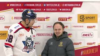 Stimmen zum Spiel ESV Kaufbeuren vs. Kassel Huskies (DEL2 Saison 24/25 - 48. Spieltag)