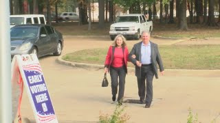 Shreveport mayoral candidate Tom Arceneaux casts his early vote