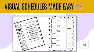 How to Make Visual Schedules in Canva for Adapted PE
