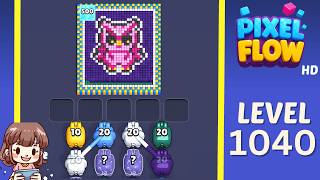 Pixel Flow Level 1040 Solution Walkthrough