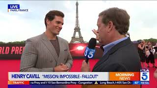 Henry Cavill Salutes the Women of KTLA in Stunning Live Interview