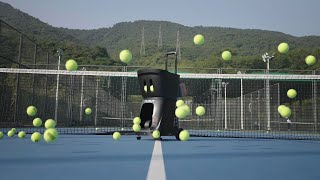 PUSUN Tennis Ball Machine PT-SMART Pro Practice Anywhere That Transforms Your Game