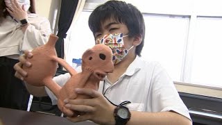 古代アンデスの楽器「笛吹ボトル」岡山盲学校の子どもたちが楽器制作のワークショップ