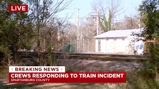 Crews respond to train incident in Spartanburg County