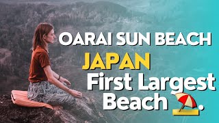 Japan First Largest Oarai Beach ⛱️ || Oarai Beach ⛱️ Music With Beautiful Ocean || Beach View #japan