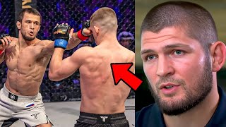 Khabib Reacts To Usman Nurmagomedov BEATING Paul Hughes