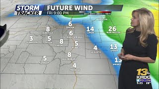 CALMER WINDS FRIDAY