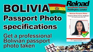 Get your Bolivian Passport Photo and Visa Photo snapped in Paddington, London