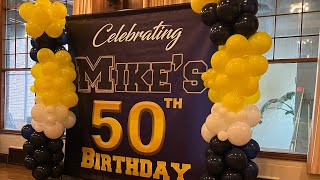 Michael Cheatham speaks at his 50th birthday celebration 9.10.22