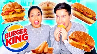 Fast Food BURGER KING BREAKFAST Taste Test!