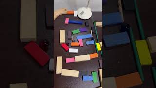 本日のピタゴラスイッチ #marblerun #dominos #rubegoldberg #woodentoys #ピタゴラスイッチ #tiktok #asmr #marblerace