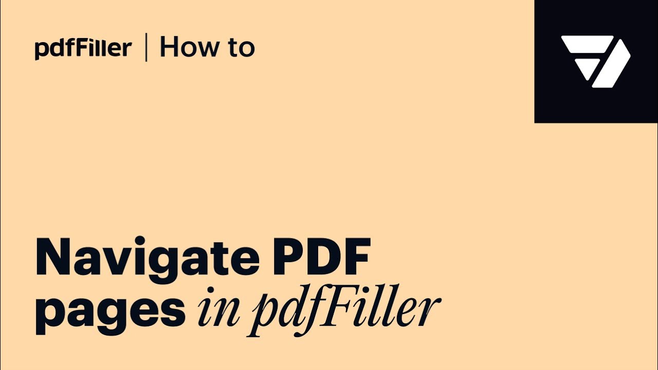 How To Navigate Through Pdf In Pdffiller Youtube