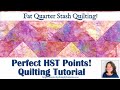 Make Perfect Half Square Triangles w/Fat Quarters Quilting Tutorial -Inspired Quilting by Lea Louise