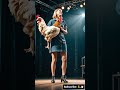 woman performs fusion with hen on agt agt performance magic