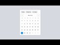 Build a Stylish Datepicker with HTML and CSS