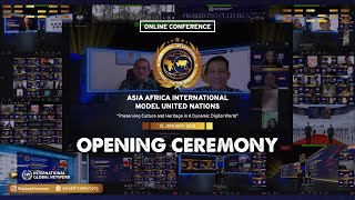 Opening Ceremony of Asia Africa International Model United Nations Online  Conference