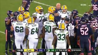 Davante Adams Knocked Out On Brutal Hit By Danny Trevathan | Bears vs. Packers | NFL