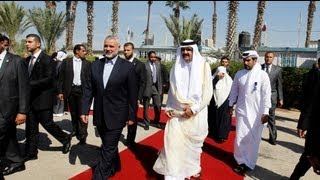 L'émir du Qatar soutient financièrement la bande de Gaza