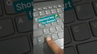 laptop restart shortcut key 🔑|| how to restart laptop | #shorts #pc #viral #popu