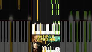 🎹🎶Nino Rota - The Godfather Theme C minor - Medium Piano Tutorial - Intermediate