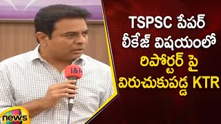 Minister KTR Serious On Reporter Over TSPSC Paper Incident In Press Meet | #TSPSC | Mango News